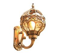 Applique rétro-lampe murale d'extérieur antique E27 lampe de jardin rétro lampe murale antique lampe d'extérieur porte étanche balcon villa lampe d'extérieur-D'or