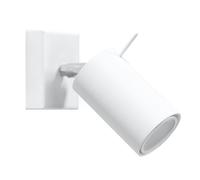 Applique RING blanc 1xGU10 10W acier 8x16x8cm Sollux Lighting