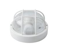 Applique ronde blanche IP54 E27 Max40W : luminaire élégant et étanche, parfait pour l'intérieur et l'extérieur. Fournit une lumière chaude et accueillante, idéale pour n'importe quel espace.