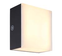 Applique salon lumière applique murale lampe de couloir LED variateur tactile noir W 10cm