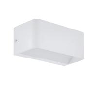 Eglo Applique murale LED Sania 4 – 1 flamme, aluminium blanc, L 20 cm