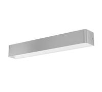 Applique SANIA 5 IP44 LED 26,5W en acier nickel mat et blanc 620x0x80mm