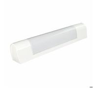 TIBELEC Applique sans tube, Blanc 13W max, IP21, interrupteur on/off, culot S19, bornier intégré, garantie 5 ans