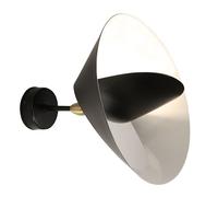 Applique Saturne 1 Applique Murale Noire & Laiton