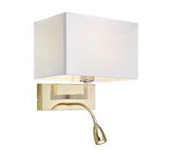 Applique Savoy Avec Liseuse laiton, blanc
