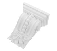 Applique Sculptée Pu Blanche pour Angle, Décoration Élégante