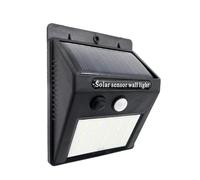 Applique solaire 5000 K, 200 lumens, IP55, 12,2 x 9,5 x 4,4 cm, avec détecteur de mouvement et crépusculaire, idéale pour l'éclairage extérieur et le jardin.