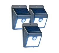 Applique solaire à LED avec capteur PIR et fonction veilleuse WL-210.solar (x3) [Luminea]
