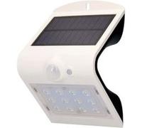 EDM Applique solaire avec capteur LED 1,5W 220 lm 10x14 cm – Blanc
