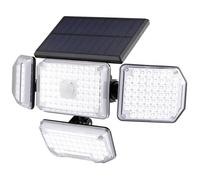 Applique solaire extérieure avec détecteur de mouvement Sygonix SY-5626568 1.265 W blanc froid noir