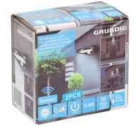 applique solaire LED 12 cm plastique noir 2 pièces