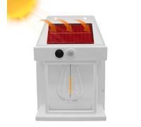 Applique solaire moderne - Applique murale d'extérieur, ampoule LED avec capteur, lanterne à boîtier en métal avec protection, éclairage résistant aux intempéries, accessoires d'extérieur pour balcon,