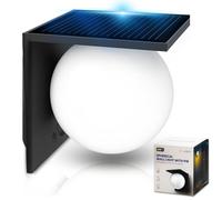 Applique solaire murale extérieure - Luminaire LED 1000 lm avec détecteur de mouvement PIR et mode permanent - IP54, sans fil - Éclairage continu pour façade, jardin, terrasse - SOLARLY
