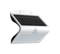 Lampes de sécurité murales solaires rechargeables V-TAC 60 LED Corps blanc étanche IP65 avec détecteur de mouvement PIR pour clôtures, jardins, terrasses, escaliers, cours, murs extérieurs (3 modes)