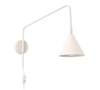 SOLLUX lighting Applique murale d'intérieur - Applique acier - 1 flamme - Ampoule LED - Beige Nox
