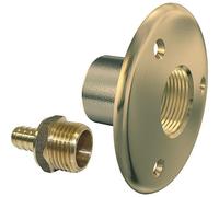 Applique sortie de cloison laiton à glissement - PER Ø 12 mm - F 1/2 - Watts industrie