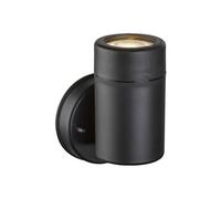 Globo - Applique spot d'extérieur ronde en plastique - H. 12,2 cm - Noir Noir G