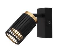 Applique spot mural spot mural lampe de lecture mobile lampe de salon noir or