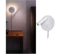 Paulmann Applique LED Tabari ronde – 3000K 407lm/100lm 230V 3,2W/1,2W Blanc/Chrome Liseuse