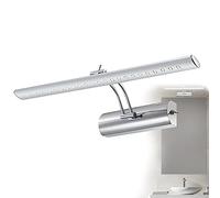 Applique Tableau LED avec interrupteur Chrome poli orientable (Lampe applique pour miroir,image Éclairage,lampe murale, ampoules incluses,blanc chaud)