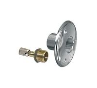 applique traversée de cloison + raccord a sertir, chromé poli, d 12 mm, 1/2"F