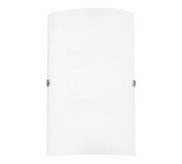 Eglo Applique murale TROY 3 – 1 flamme, acier, nickel mat, verre blanc satiné, douille E14