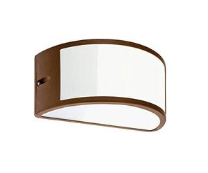 Applique 'Umbe' de type ouvert - Structure en aluminium moulé sous pression, traitement anticorrosion avec peinture à la poudre époxy, diffuseur en polycarbonate opale, réflecteur intérieur en aluminium - Adaptée pour ampoules à incandescence et à économie d’énergie