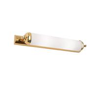 Applique Viktor En Laiton Doré Verre Blanc E14 2 Lampes Longueur 41,5 cm