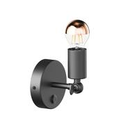 Applique vintage FETRO interrupteur noir orientable + lampe LED 839lm
