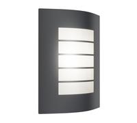 Applique ZYNO pour l'extérieur IP44 acier inoxydable anthracite mat angulaire