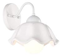 Appliques, Applique Murale en Forme de Fleur de Style campagnard français, Abat-Jour en céramique, Compatible with à ., Salon, Salle à Manger, luminaire Mural E27, luminaire Victoria (Couleur : ros