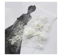 Appliques de dentelle brodées 3D, décor col couture for accessoires vêtements, bricolage(Lace Collar 14)