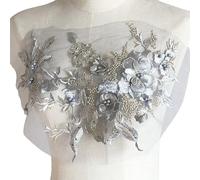 Appliques de fleurs brodées pour la décoration de la maison avec paillettes effet vêtements patchs