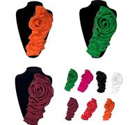 Appliques de fleurs en tissu faites à la main - Kits de matériaux artisanaux - Accessoires de vêtements - Projet de danse - Applique à coudre