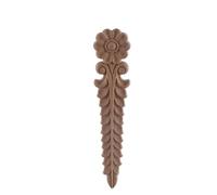 Appliques décoratives en bois non peint en chêne sculpté vague fleur Onlay décalcomanie coin meubles porte décoration artisanat Sm7-5-22