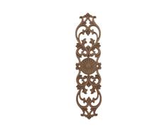 Appliques décoratives en bois non peint en chêne sculpté vague fleur Onlay décalcomanie coin meubles porte décoration artisanat Sm19-7-30