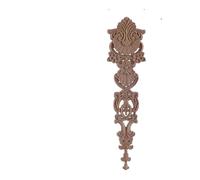 Appliques décoratives en bois non peint en chêne sculpté vague fleur Onlay décalcomanie coin meubles porte décoration artisanat Sm12-7.5-30