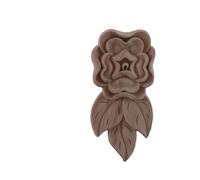 Appliques décoratives en bois non peint en chêne sculpté vague fleur Onlay décalcomanie coin meubles porte décoration artisanat Sm15-6-13