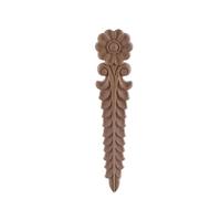 Appliques décoratives en bois non peint en chêne sculpté vague fleur Onlay décalcomanie coin meubles porte décoration artisanat Sm7-7-31