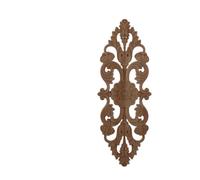 Appliques décoratives en bois non peint en chêne sculpté vague fleur Onlay décalcomanie coin meubles porte décoration artisanat Sm18-10-28