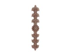 Appliques décoratives en bois non peint en chêne sculpté vague fleur Onlay décalcomanie coin meubles porte décoration artisanat Sm10-8-48