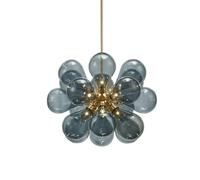 Appliques, Led Globe En Verre Laiteuxnsion Bulle Avec Culot G9Pendue de Luxe Pour Salle À Manger Et Salon/Bleu/A