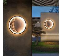 Appliques murales à LED en Forme de Lune, luminaires muraux décoratifs 18 W, 3 températures de Couleur réglables, Applique Murale en Forme de Croissant pour couloirs, Chambre à Coucher, Salon,