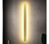 Appliques murales à Longue Bande LED, Applique Murale intérieure à intensité Variable 3000K-6500K Barre Lumineuse Moderne Simple Aluminium Acrylique lumière Chevet Salon Chambre escaliers (40cm 18W)