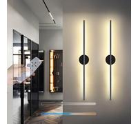 Appliques murales, Applique Murale 270 °, Port USB et Applique Murale avec Bouton variateur, éclairage Mural avec Cordon pour (2 Paquets, Argent)