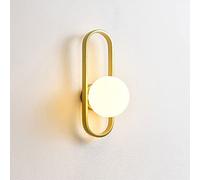 Appliques murales , Applique murale globe nordique en verre, applique murale du milieu du siècle Magic Bean Globe Wal luminaires for salon chambre chevet couloir cuisine vestiaire, douille E27 ( Color