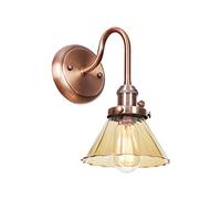 Appliques murales, avec interrupteur, luminaire mural en verre créatif, éclairage mural nordique pour chambre à coucher,Rose,Amber