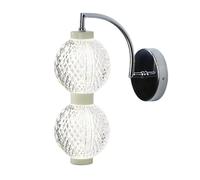 Appliques murales boule modernes, style nordique, finition chromée, luminaires salle bain, luminaires chevet créatifs for couloir, salon(2-light)