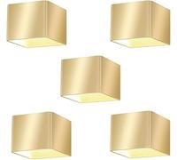 Appliques murales carrées en Forme de Cube, éclairage d'intérieur Moderne, éclairage vers Le Haut et vers Le Bas, 10 W, lumière Chaude 3 000 K, pour Salon, Chambre à Coucher, cheve