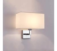 Appliques murales carrées en Tissu, Lampes murales câblées, Lampes de Chevet avec Tuyau d'éclairage réglable et Interrupteur à Bouton, Lampe de Lecture LED pour Chambre à Coucher, Salon, hôtels,